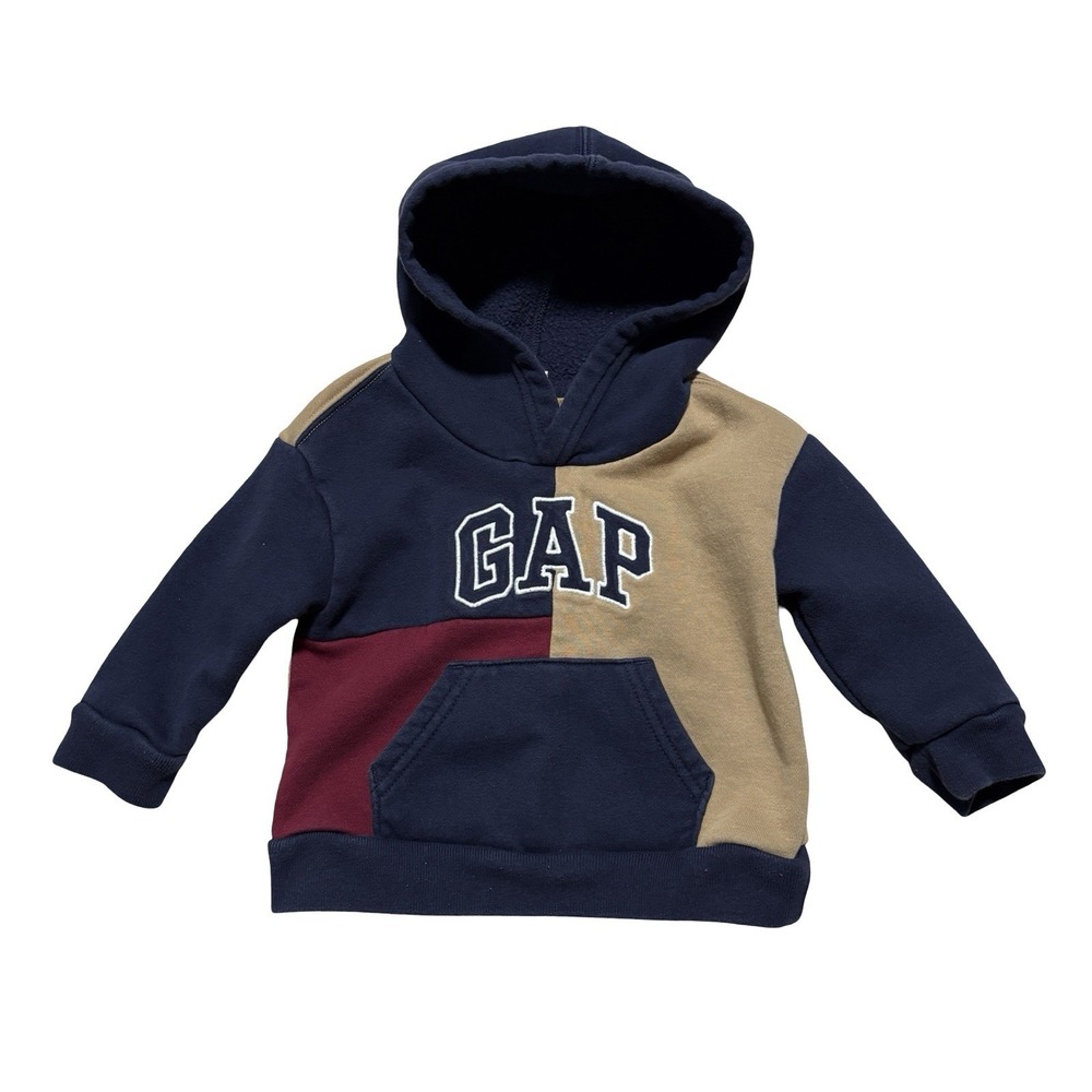 Baby GAP 6-12M Pullover Color Block Hoodie 12 x 12